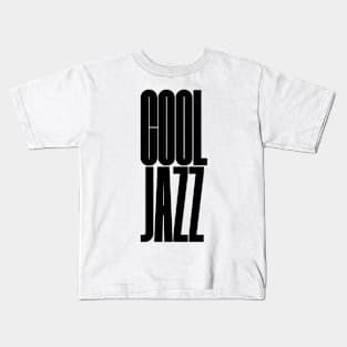 bold Cool Jazz logo Kids T-Shirt